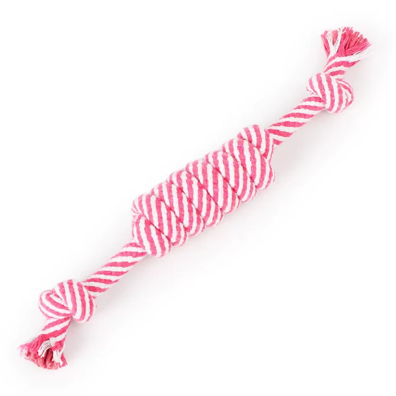 1 Pcs 27CM Dog Toys Funny Cotton Rope Toys for Small Puppy Dogs Pet Chew Toys Pet Supplies Random Colors